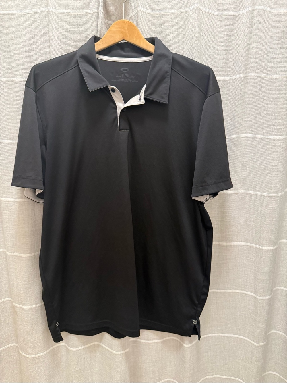 Oakley Black Polo with Contrast Placket